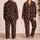 Red Lobster and Barbell Motifs for Coastal Fitness Fans and Playful Gifts for Him Satin Pajamas Set - 2