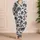 Black And White Palm Trees For Tropical Beach Getaways And Relaxed Summer Days All Year Satin Pajamas Set - 4