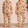 Autumn Maple Leaves for Cozy Seasonal Lounging and Relaxed Weekend Getaways at Home Satin Pajamas Set - 2