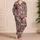 Tropical Parrot And Pineapple Florals For Island Getaways And Relaxed Summer Lounging Satin Pajamas Set - 4