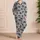 Minimalist Palm Tree Sketches for Tropical Summer Vacation Style Satin Pajamas Set - 4