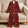 Red Cherry and Green Leaf Motif for Relaxed Summer Lounging and Beach Days Satin Pajamas Set - 5