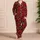 Red Cherry and Green Leaf Motif for Relaxed Summer Lounging and Beach Days Satin Pajamas Set - 4