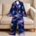 Colorful Planetary Cosmos for Dreamy Stargazing Nights and Relaxed Evenings Satin Pajamas Set - 5