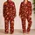 Autumn Maple And Oak Leaves For Cozy Fall Getaways And Relaxed Nature-Inspired Living Satin Pajamas Set - 2