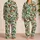 Tropical Coconuts And Palm Leaves For Relaxed Island Holidays And Coastal Getaways Satin Pajamas Set - 2