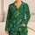 Tropical Palm Fronds for Relaxed Resort Evenings and Island Getaways Satin Pajamas Set - 1