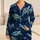 Turquoise Sea Turtles Under Starry Skies for Relaxed Coastal Nights Satin Pajamas Set - 1