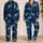 Turquoise Sea Turtles Under Starry Skies for Relaxed Coastal Nights Satin Pajamas Set - 2