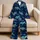 Turquoise Sea Turtles Under Starry Skies for Relaxed Coastal Nights Satin Pajamas Set - 5