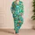 Tropical Cocktail Glasses for Beachside Summer Escapes and Relaxed Vacation Evenings Satin Pajamas Set - 4