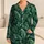 Tropical Palm And Monstera Leaves For Relaxed Summer Getaways And Island Escapes Satin Pajamas Set - 1