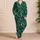Tropical Palm And Monstera Leaves For Relaxed Summer Getaways And Island Escapes Satin Pajamas Set - 4