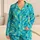 Turquoise Ocean Bokeh Waves for Relaxed Coastal Getaways and Easy Summer Lounging Satin Pajamas Set - 1