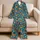 Tropical Crab And Lobster Motifs For Seaside Getaways And Summer Lounging Satin Pajamas Set - 5