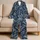 Silver Palm Fronds for Relaxed Tropical Getaways and Coastal Summer Lounging at Home Satin Pajamas Set - 5