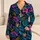 Neon Tropical Botanicals for Colorful Summer Lounging and Resort-Inspired Escapes Satin Pajamas Set - 1