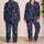 Neon Tropical Botanicals for Colorful Summer Lounging and Resort-Inspired Escapes Satin Pajamas Set - 2