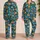 Tropical Hibiscus and Palm Leaves for Relaxed Coastal Getaways and Island Escapes Satin Pajamas Set - 2