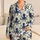 Navy Octopus Ocean Motifs for Relaxed Coastal Getaways and Summer Escapes Satin Pajamas Set - 1