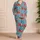 Red Octopus and Pink Coral Ocean Motifs for Tropical Escapes and Summer Relaxation Satin Pajamas Set - 4