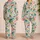 Tropical Flamingos, Pineapples And Watermelons For Relaxed Summer Beach Getaways Satin Pajamas Set - 2