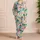 Tropical Flamingos, Pineapples And Watermelons For Relaxed Summer Beach Getaways Satin Pajamas Set - 4