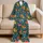 Tropical Hibiscus And Pineapple Blooms For Relaxed Island Getaways And Summer Lounging Satin Pajamas Set - 5