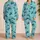 Sea Turtle Ocean Waves for Relaxed Coastal Getaways and Beachside Escapes Satin Pajamas Set - 2