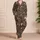 Antlered Skull And Stars And Stripes For Summer Camping, Fishing And Outdoor Adventures Satin Pajamas Set - 4