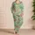 Ornamental Easter Eggs and Gold Chains for Cheerful Spring Holidays and Vacation Satin Pajamas Set - 4