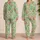 Ornamental Easter Eggs and Gold Chains for Cheerful Spring Holidays and Vacation Satin Pajamas Set - 2