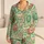 Ornamental Easter Eggs and Gold Chains for Cheerful Spring Holidays and Vacation Satin Pajamas Set - 1