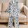 Navy Octopus and Sea Life for Coastal Getaways and Relaxed Ocean-Inspired Living Satin Pajamas Set - 5
