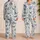 Navy Octopus and Sea Life for Coastal Getaways and Relaxed Ocean-Inspired Living Satin Pajamas Set - 2