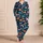 Playful Ocean Fish and Starfish for Relaxed Coastal Summer Evenings at Home Satin Pajamas Set - 4