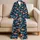 Playful Ocean Fish and Starfish for Relaxed Coastal Summer Evenings at Home Satin Pajamas Set - 5