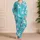 White Octopus Ocean Motifs for Relaxed Coastal Getaways and Seaside Escapes Satin Pajamas Set - 4