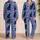 Black Cat Among Violet Flowers for Relaxed Coastal Evenings and Cozy Cat Lovers Everywhere Satin Pajamas Set - 2