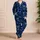 Cosmic Alien Encounters for Relaxed Nights and Weekend Stargazing for Space Fans at Home Satin Pajamas Set - 4