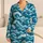 Blue Ocean Waves and White Sea Foam for Relaxed Coastal Summer Getaways Satin Pajamas Set - 1
