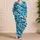 Blue Ocean Waves and White Sea Foam for Relaxed Coastal Summer Getaways Satin Pajamas Set - 4