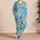 Colorful Cartoon Octopus and Seaweed for Playful Coastal Summer Surfing Days Satin Pajamas Set - 4