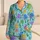Colorful Cartoon Octopus and Seaweed for Playful Coastal Summer Surfing Days Satin Pajamas Set - 1