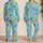 Colorful Cartoon Octopus and Seaweed for Playful Coastal Summer Surfing Days Satin Pajamas Set - 2
