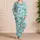 Cheerful Blue Pufferfish Ocean Vibes for Relaxed Coastal Lounging and Summer Getaways Satin Pajamas Set - 4
