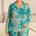 Octopus And Seashells For Tropical Beach Days And Coastal Getaways Satin Pajamas Set - 1