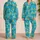 Tropical Cocktails, Surfboards and Citrus for Relaxed Coastal Summer Getaways and Travel Satin Pajamas Set - 2