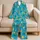 Tropical Cocktails, Surfboards and Citrus for Relaxed Coastal Summer Getaways and Travel Satin Pajamas Set - 5
