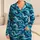 Turquoise Ocean Current Waves for Relaxed Summer Beach Getaways Satin Pajamas Set - 1